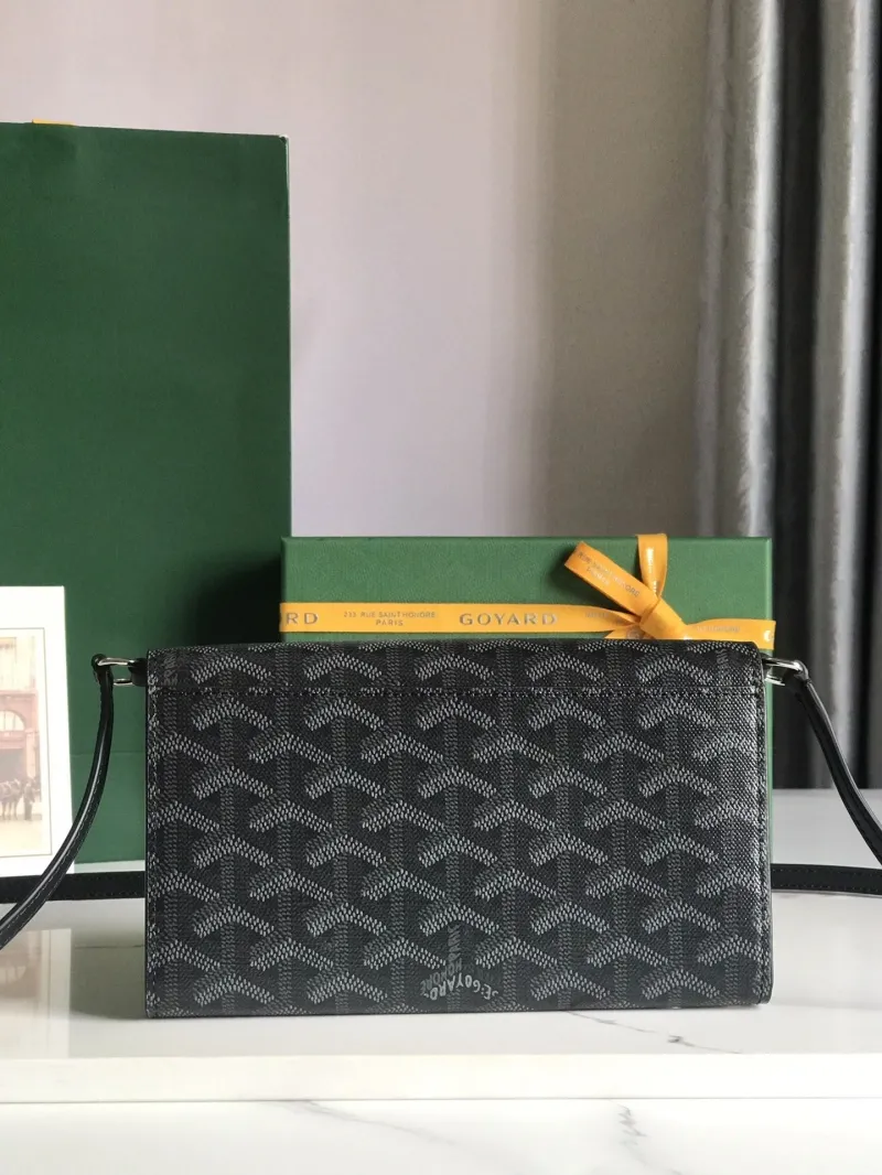 Alternative view of Goyard Black Crossbody Satchel Wallet Bag