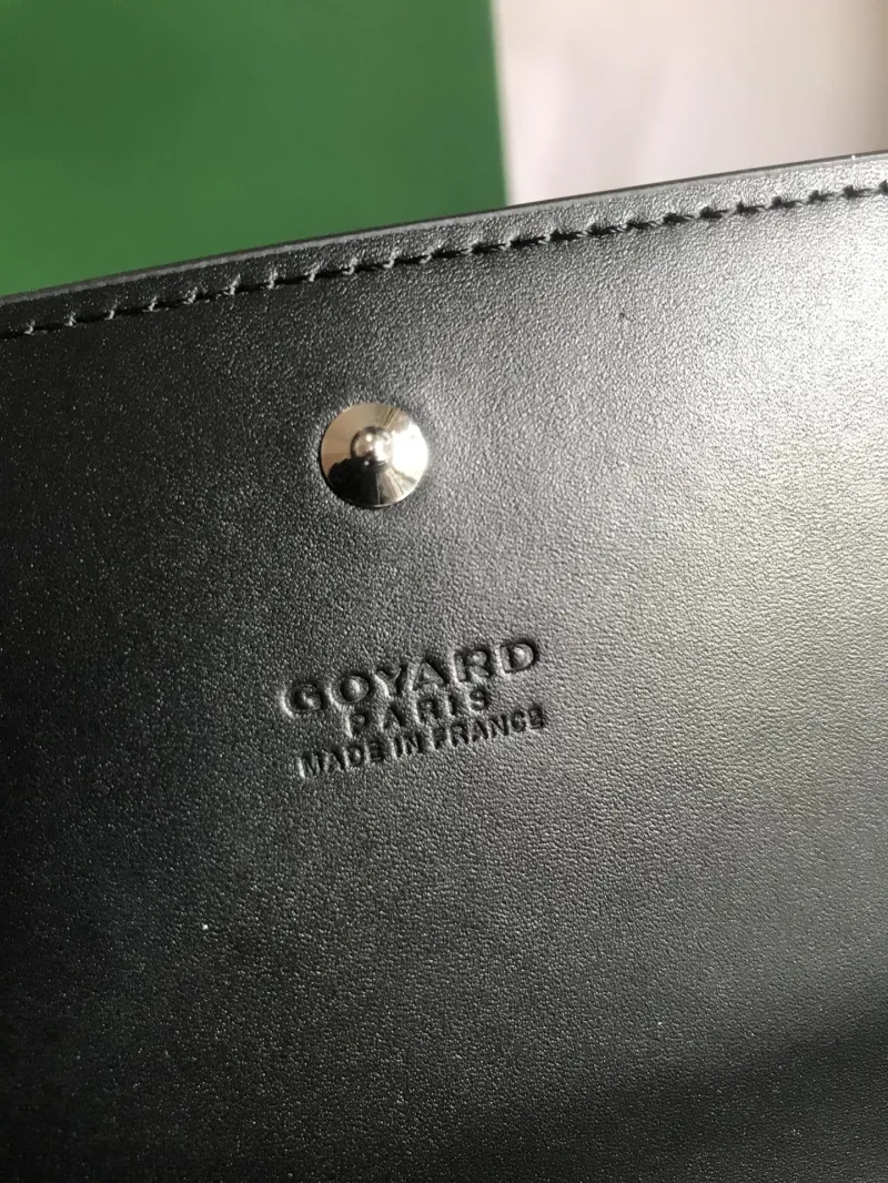Goyard Black Crossbody Satchel Wallet Bag - Image 6