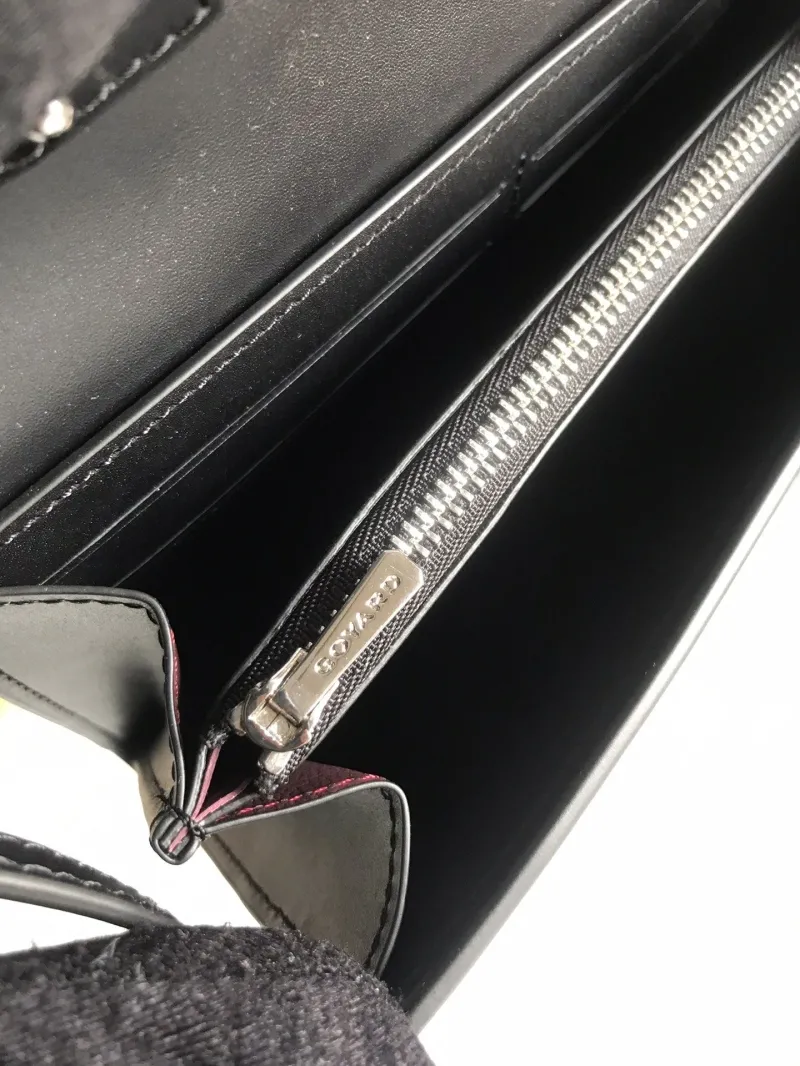 Goyard Black Crossbody Satchel Wallet Bag - Image 7