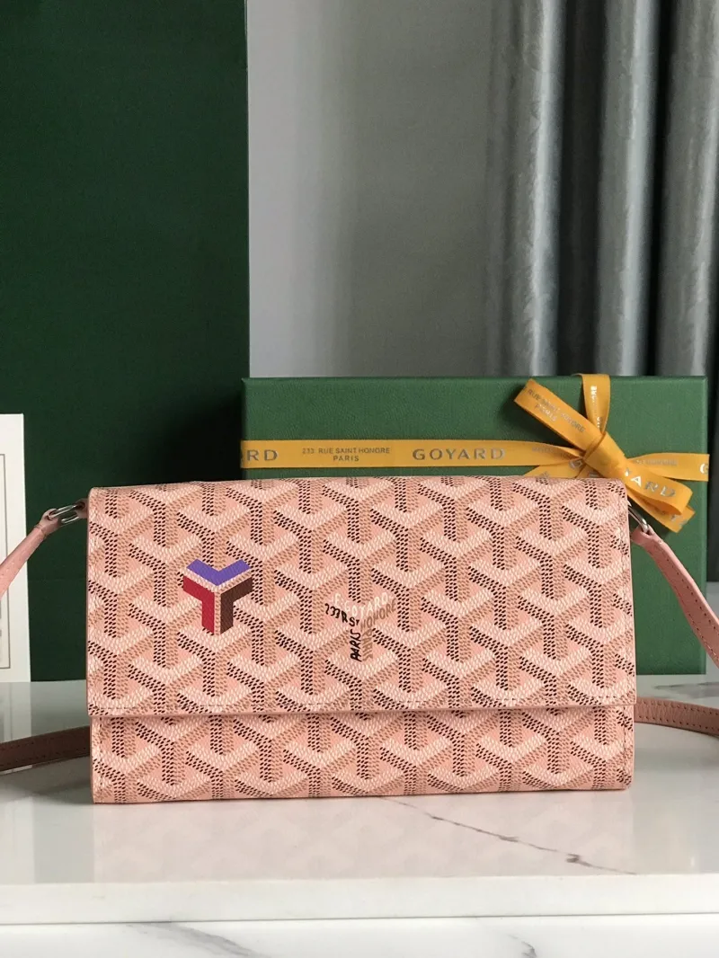 Goyard Pink Satchel Crossbody Bag