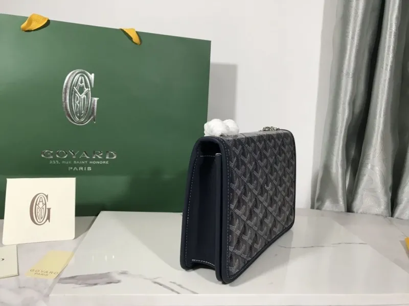 Alternative view of Goyard Navy Satchel Bag 175