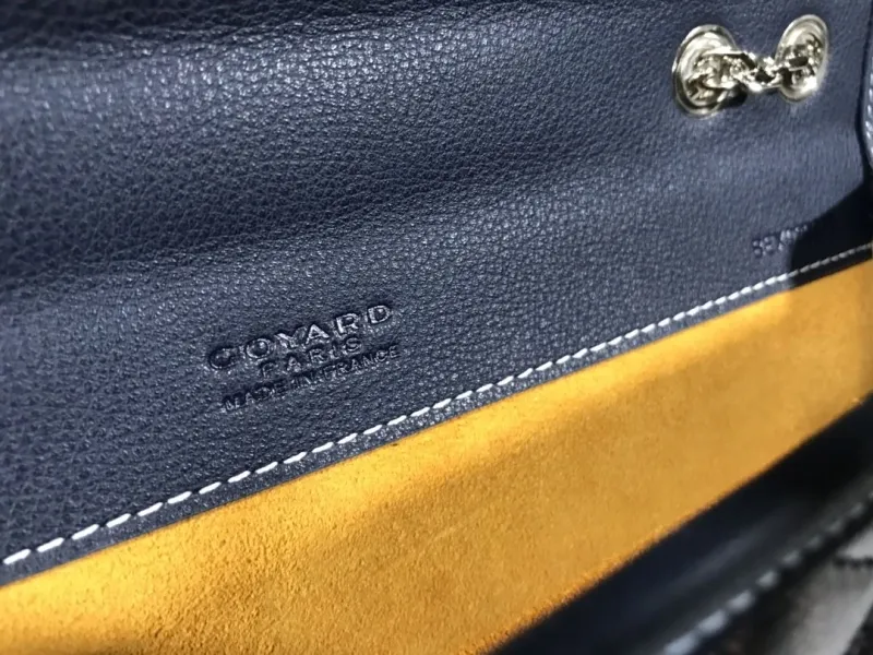 Goyard Navy Satchel Bag 175 - Image 8