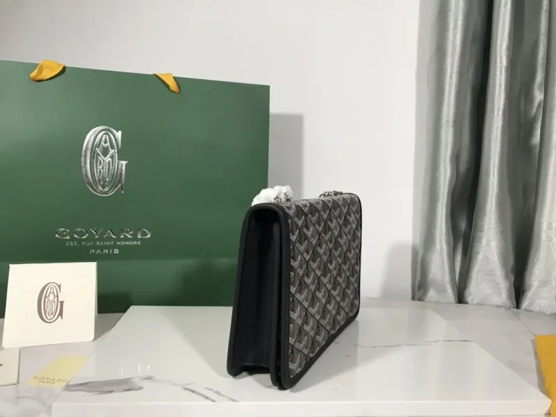Alternative view of Goyard Black Satchel Bag 176