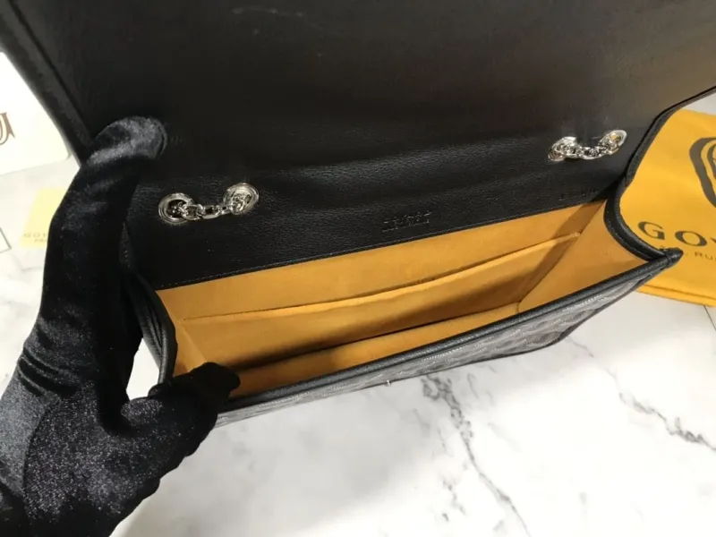 Goyard Black Satchel Bag 176 - Image 7