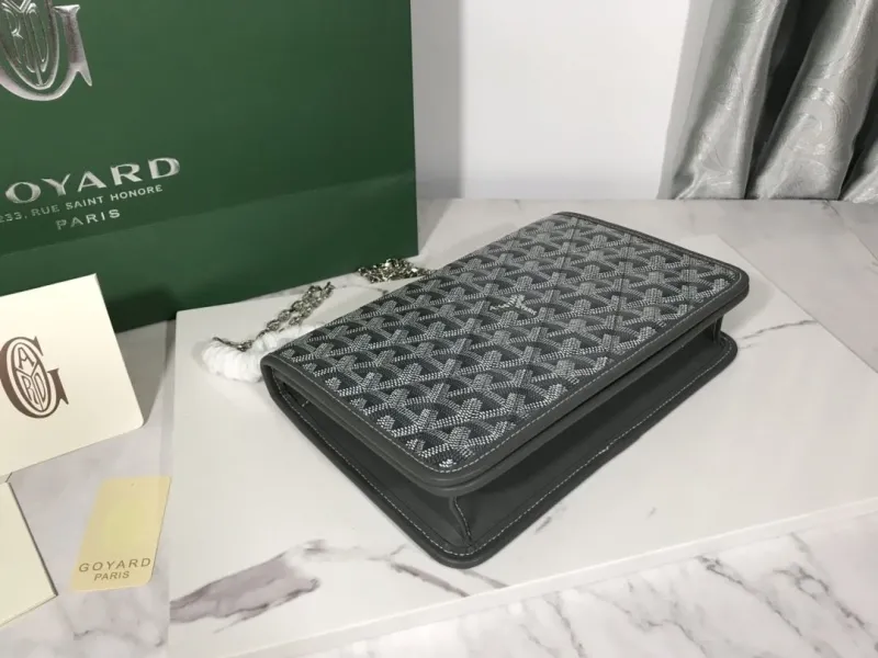 Goyard Gray Chain Satchel Bag 177 - Image 3