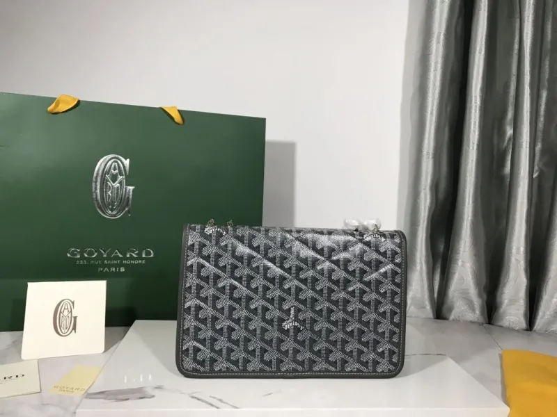 Goyard Gray Chain Satchel Bag 177 - Image 4