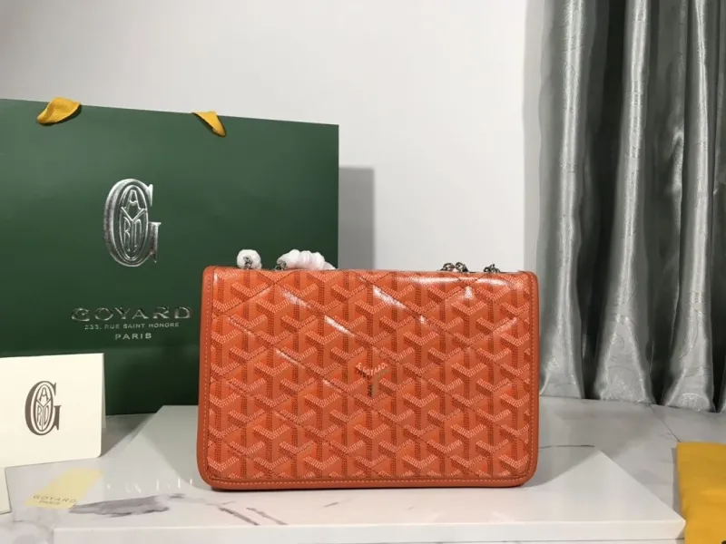 Goyard Orange Chain Satchel Bag