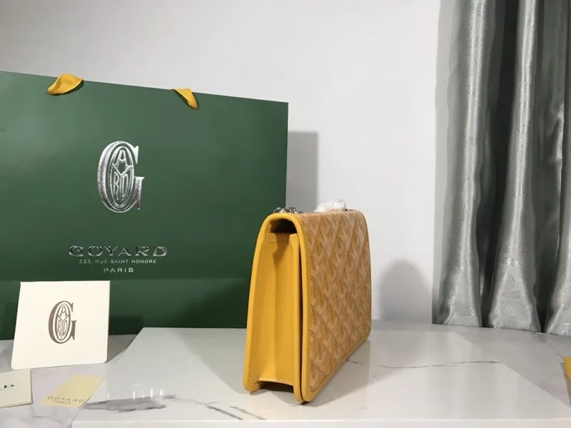 Alternative view of Goyard Yellow Satchel Bag 181