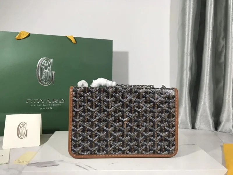 Goyard Black Brown Satchel Crossbody Bag