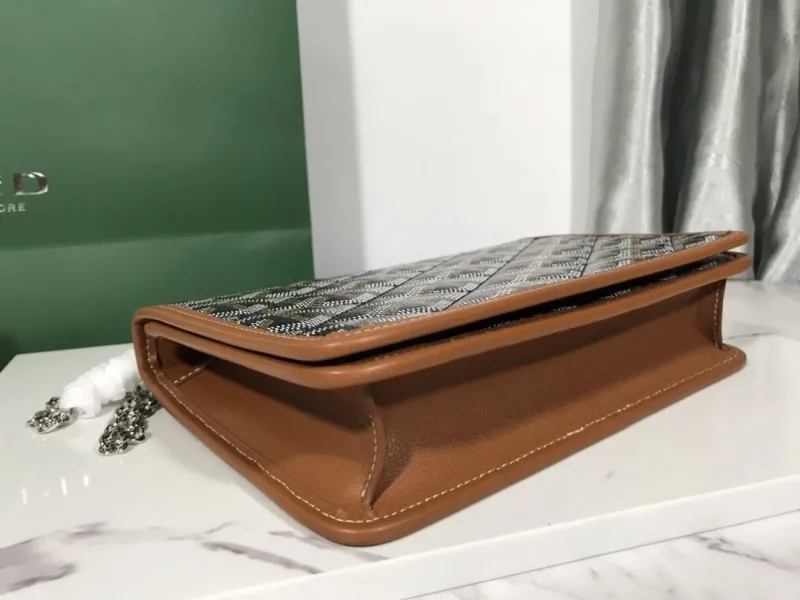 Goyard Black Brown Satchel Crossbody Bag - Image 3