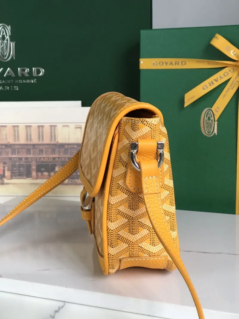 Alternative view of Goyard Yellow Crossbody Satchel Bag