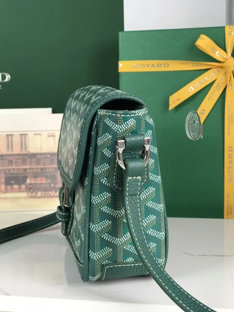 Alternative view of Goyard Green Crossbody Satchel Bag 184