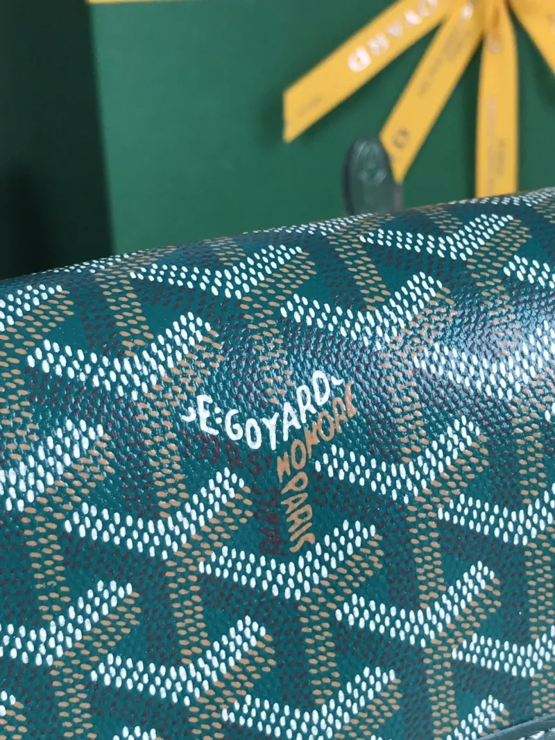 Goyard Green Crossbody Satchel Bag 184 - Image 6