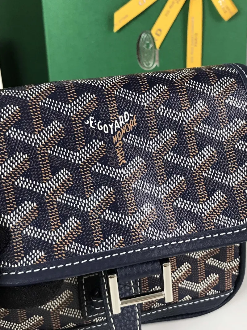 Goyard Dark Navy Crossbody Satchel Bag - Image 6