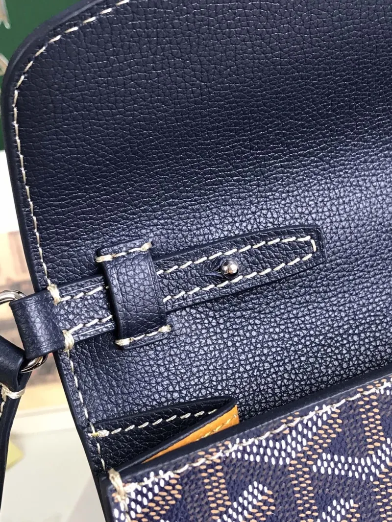 Goyard Navy Crossbody Satchel Bag - Image 7