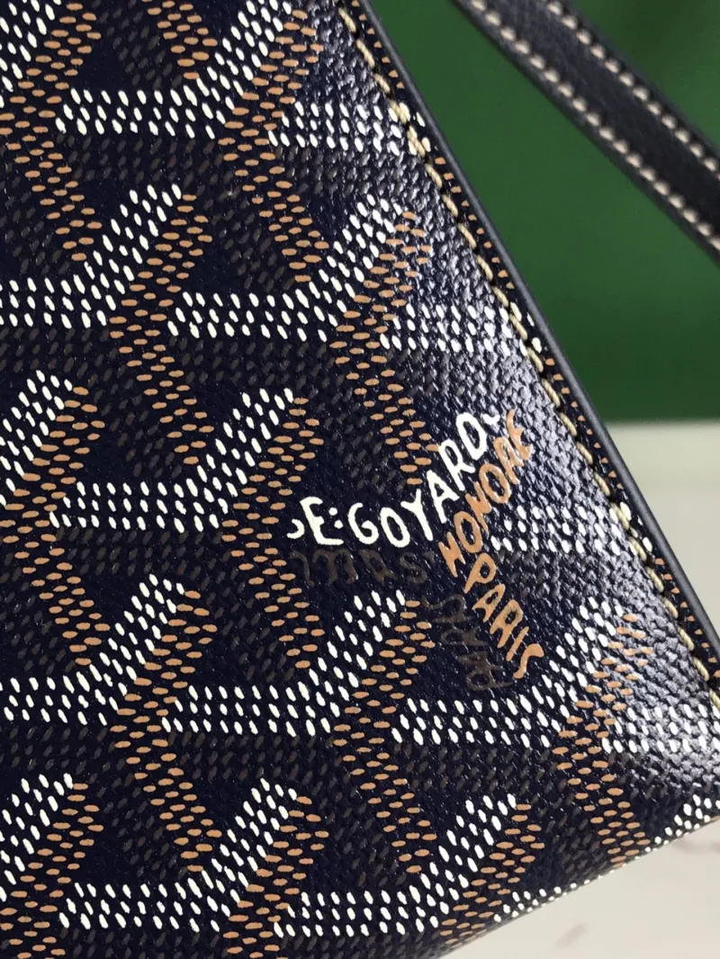 Goyard Navy Crossbody Satchel Bag - Image 9