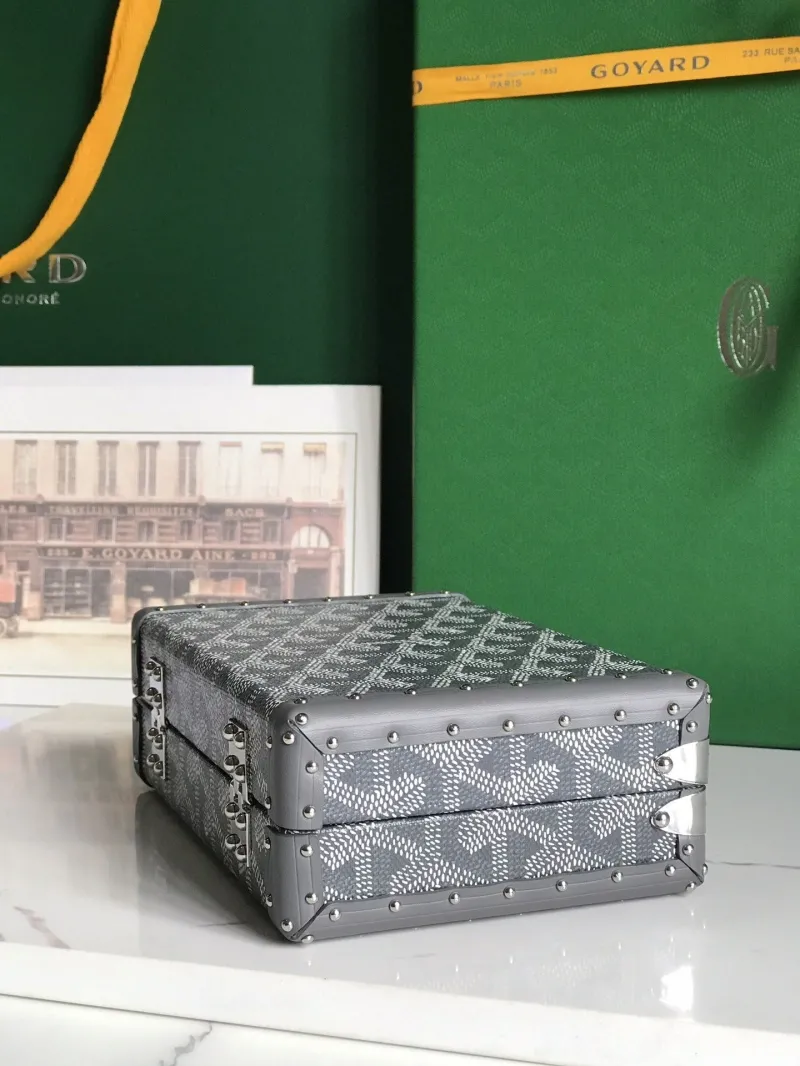 Goyard Gray Crossbody Box Bag - Image 5