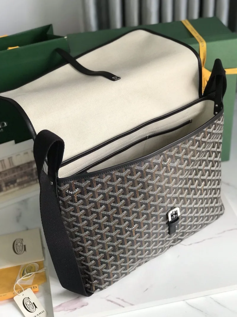 Goyard Black Messenger Satchel Bag 204 - Image 7