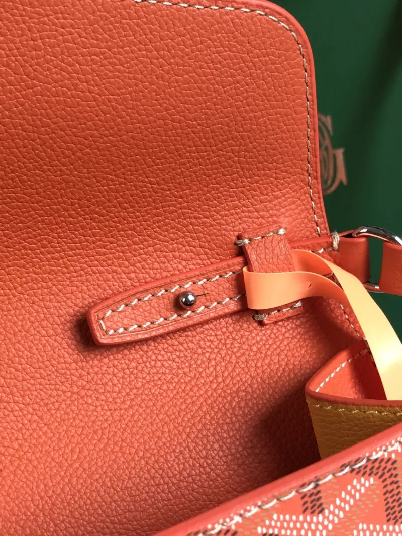 Goyard Orange Crossbody Satchel Bag 209 - Image 8