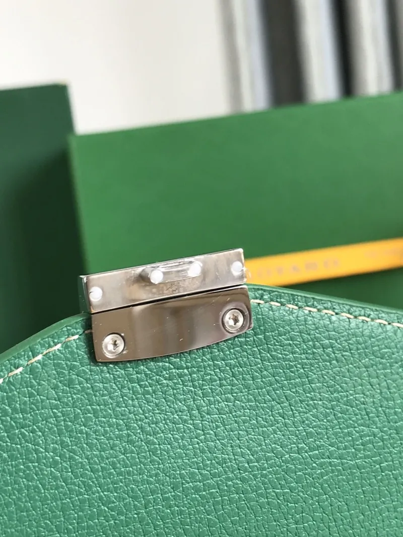 Goyard Green Crossbody Satchel Bag - Image 9