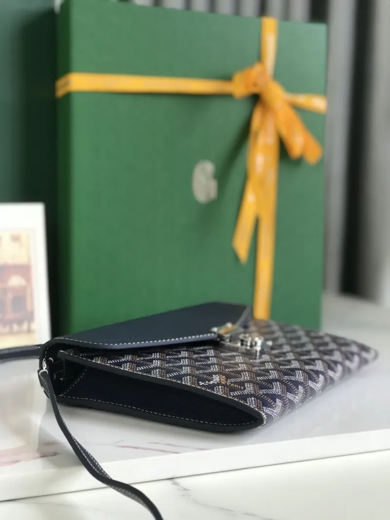 Goyard Navy Blue Satchel Crossbody Bag - Image 3