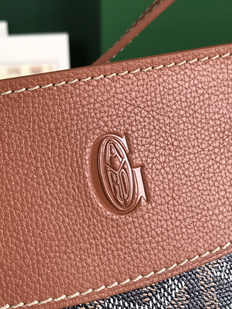 Goyard Tan Black Saddle Crossbody Bag 216 - Image 4