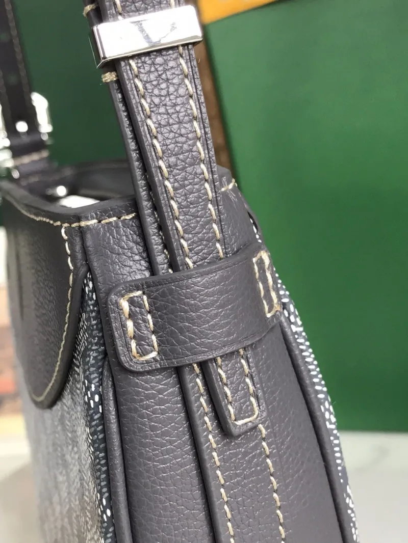 Goyard Gray Crossbody Satchel Bag - Image 4