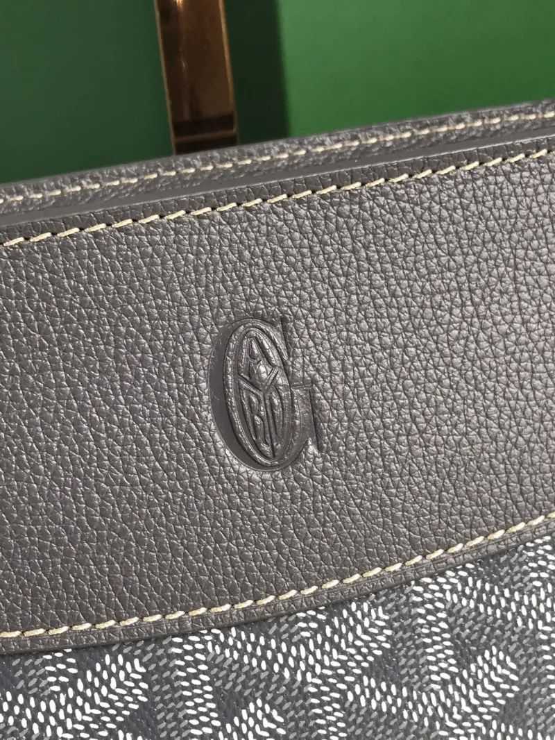 Goyard Gray Crossbody Satchel Bag - Image 5