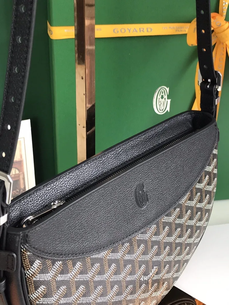 Goyard Black Crossbody Satchel Bag - Image 3