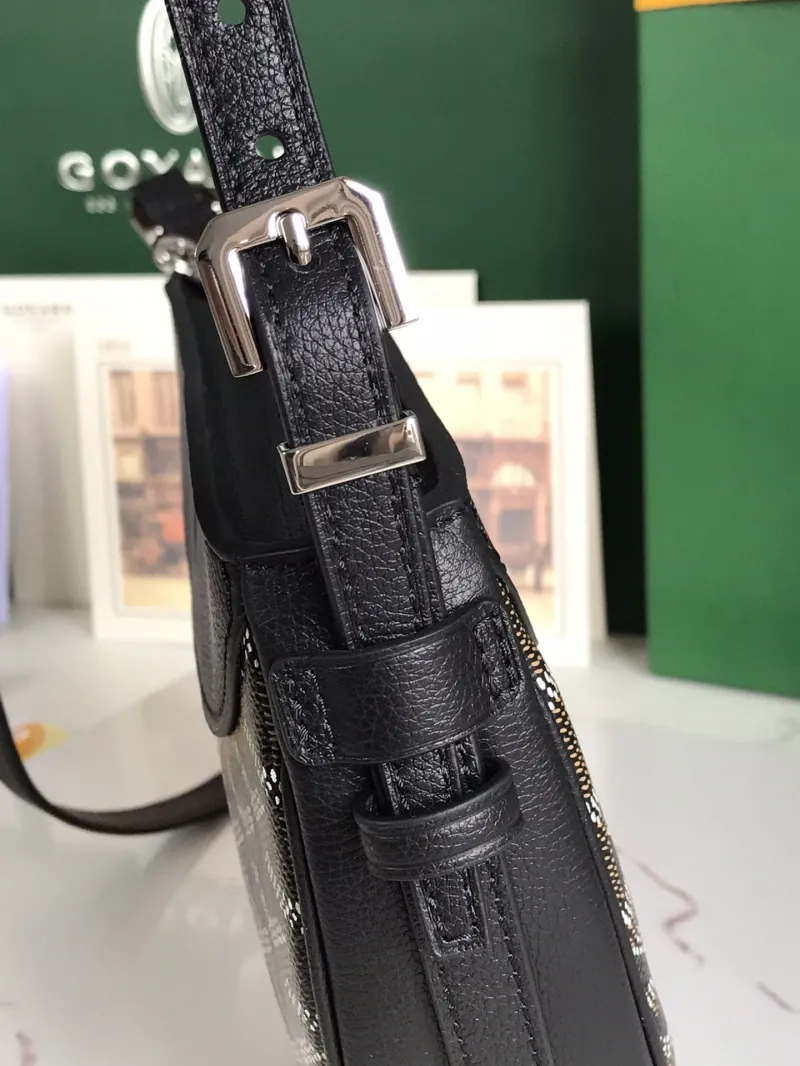Goyard Black Crossbody Satchel Bag - Image 9