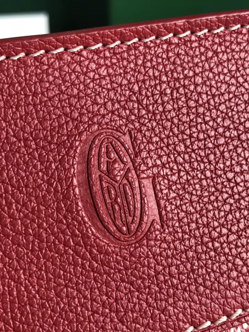 Goyard Red Satchel Bag 220 - Image 3