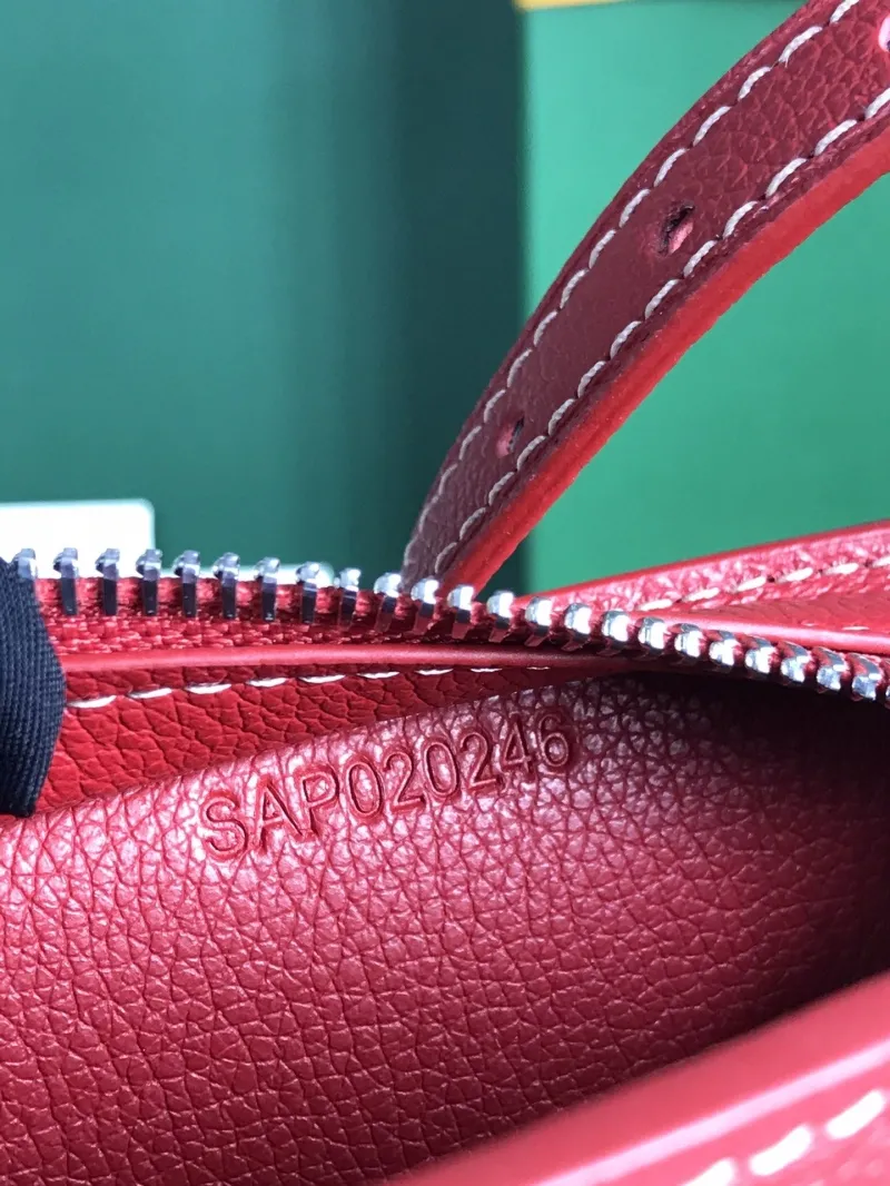 Goyard Red Satchel Bag 220 - Image 7