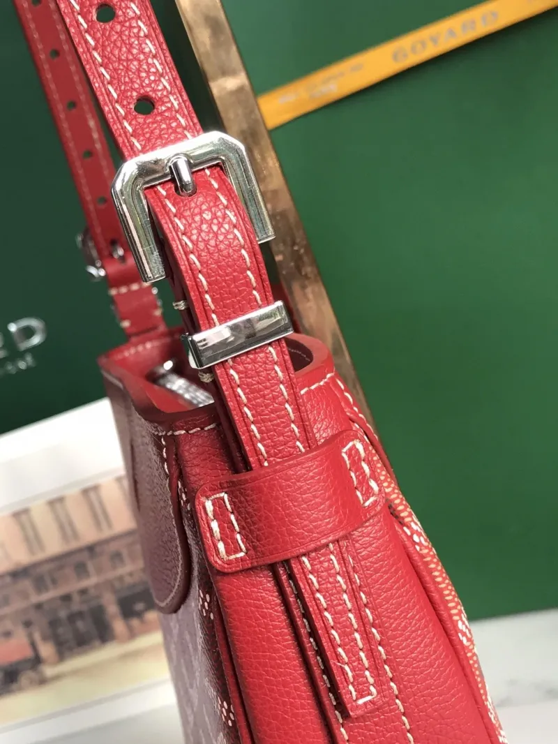 Goyard Red Satchel Bag 220 - Image 9