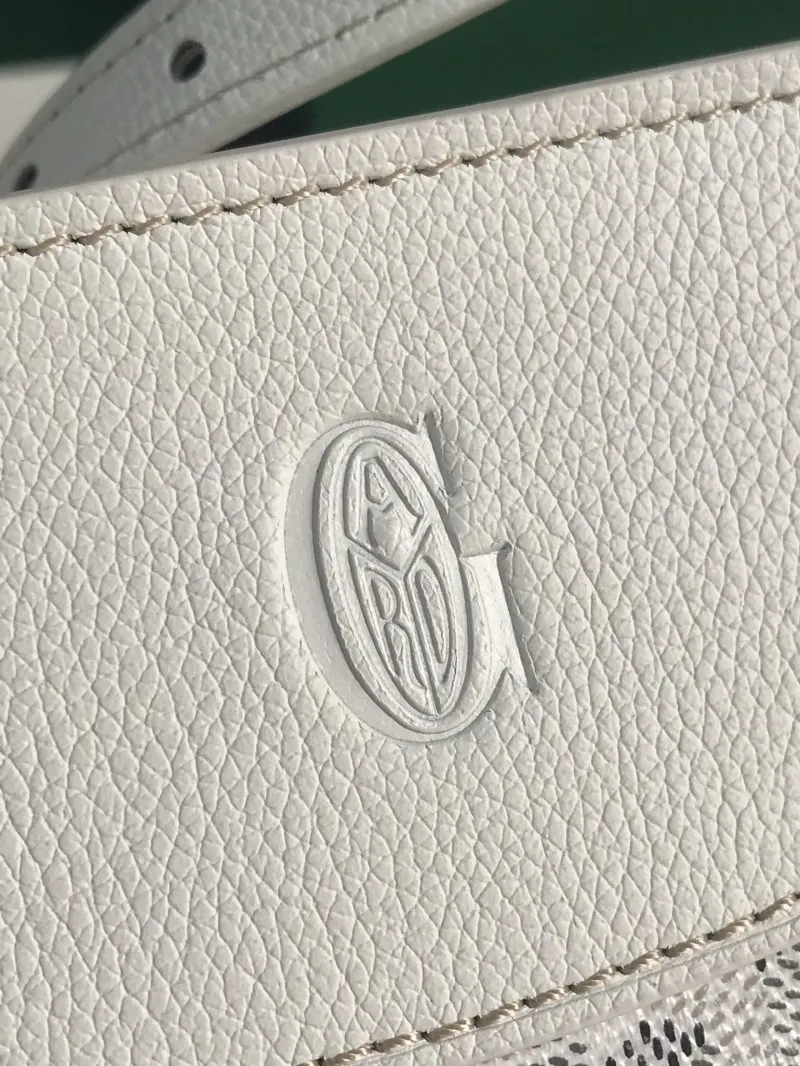 Goyard White Satchel Bag 222 - Image 4