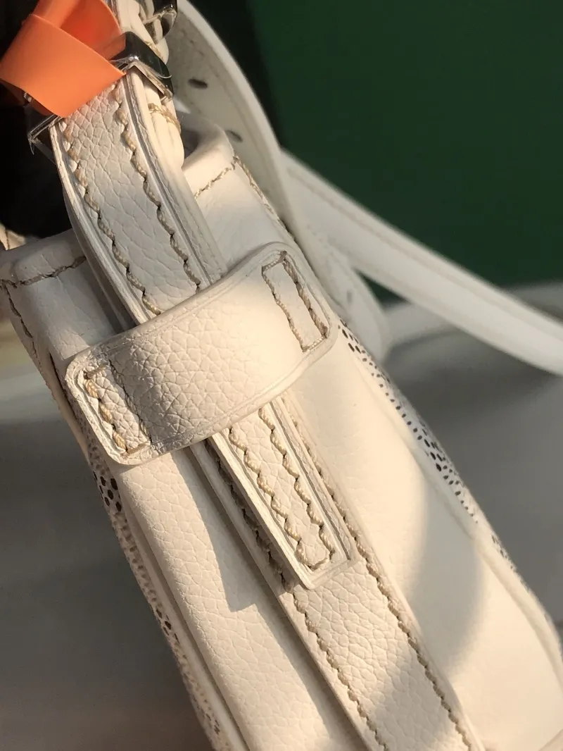 Goyard White Satchel Bag 222 - Image 5