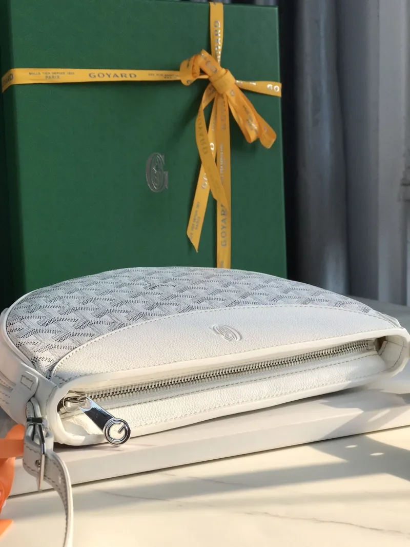Goyard White Satchel Bag 222 - Image 6