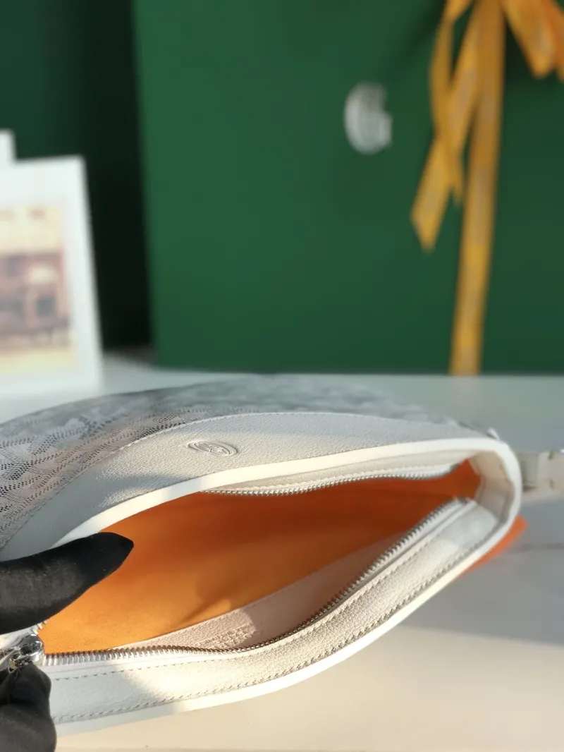 Goyard White Satchel Bag 222 - Image 7