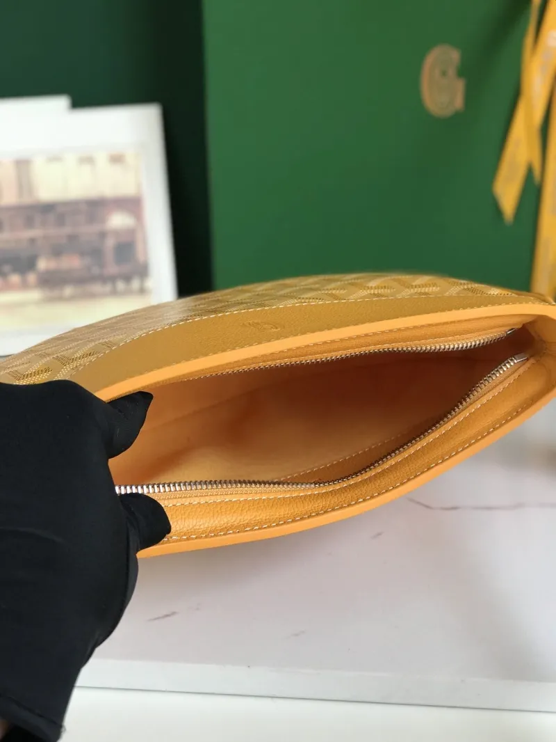 Goyard Yellow Crossbody Satchel Bag 224 - Image 8