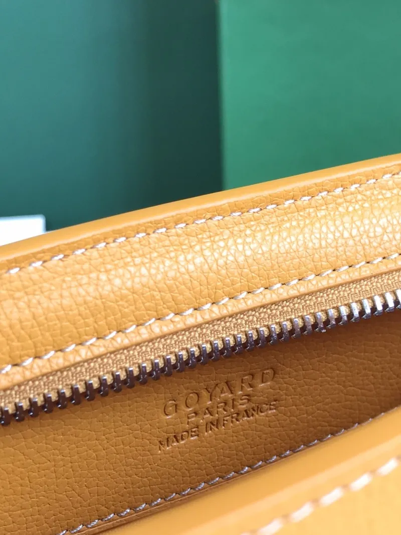 Goyard Yellow Crossbody Satchel Bag 224 - Image 9