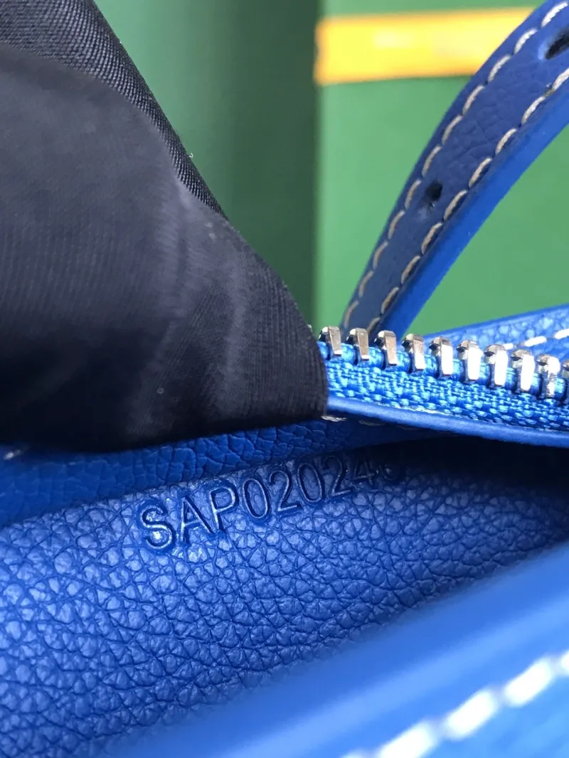 Goyard Blue Crossbody Satchel Bag - Image 9