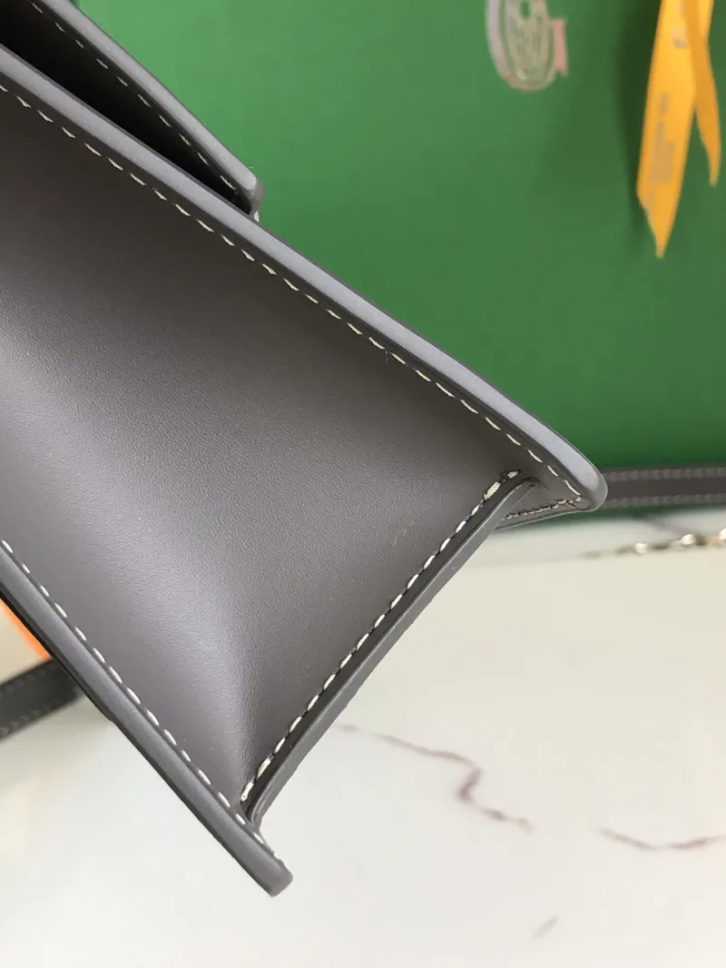 Goyard Gray Satchel Chain Crossbody Bag - Image 4