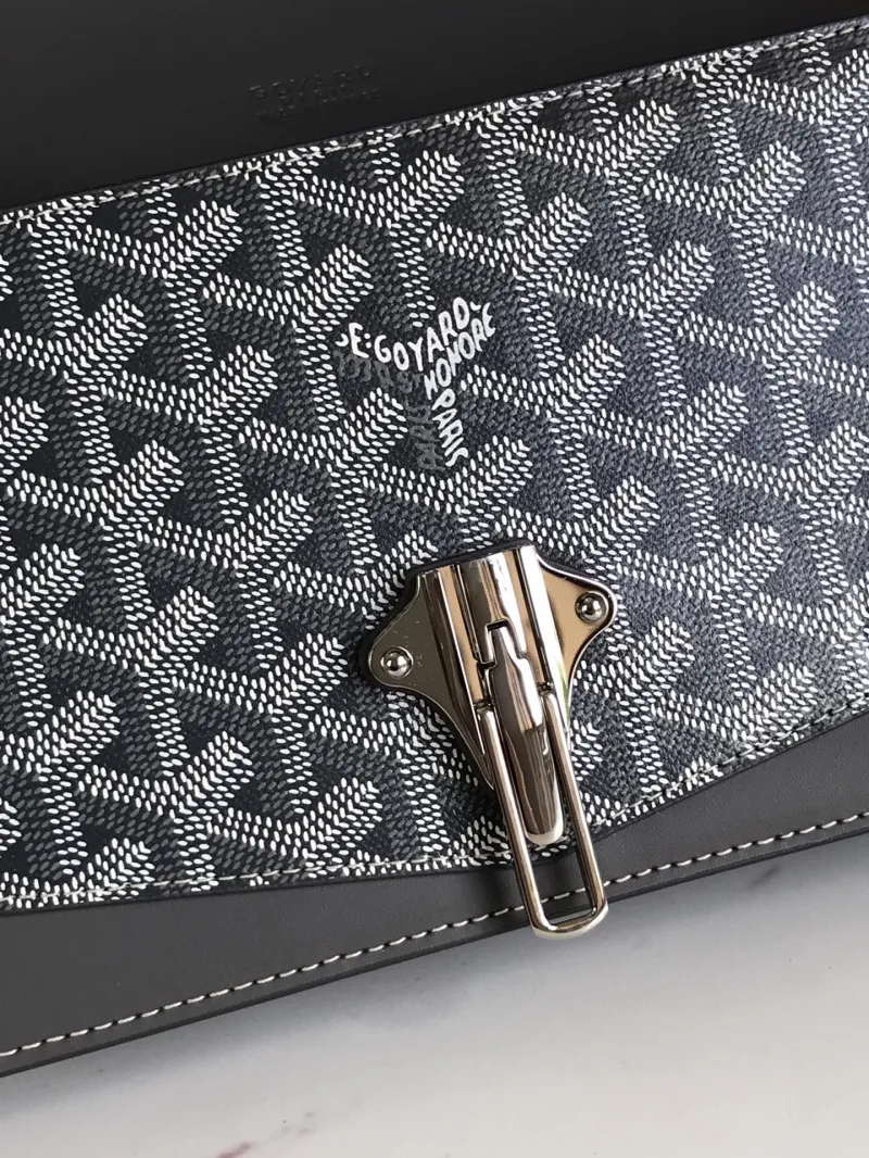 Goyard Gray Satchel Chain Crossbody Bag - Image 8