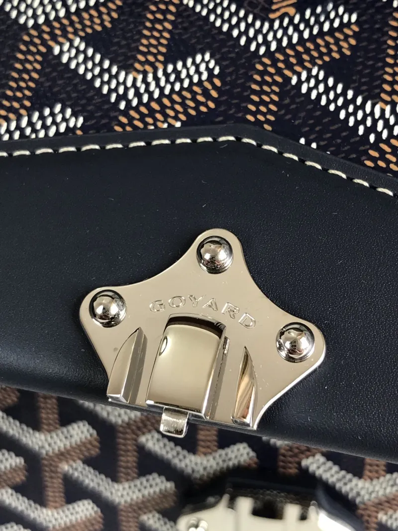 Goyard Navy Blue Satchel Crossbody Bag 231 - Image 6