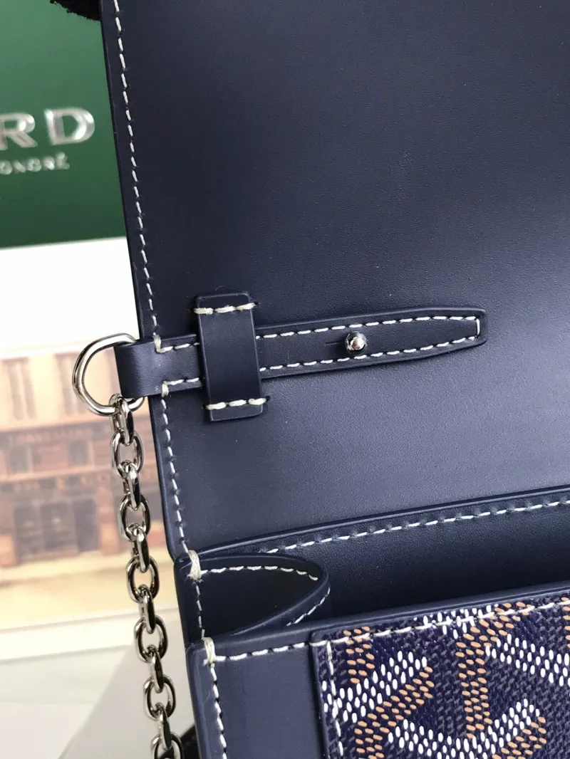 Goyard Navy Blue Satchel Crossbody Bag 231 - Image 8