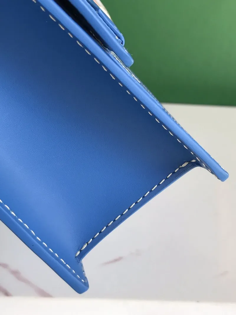 Goyard Blue Satchel Chain Bag - Image 5