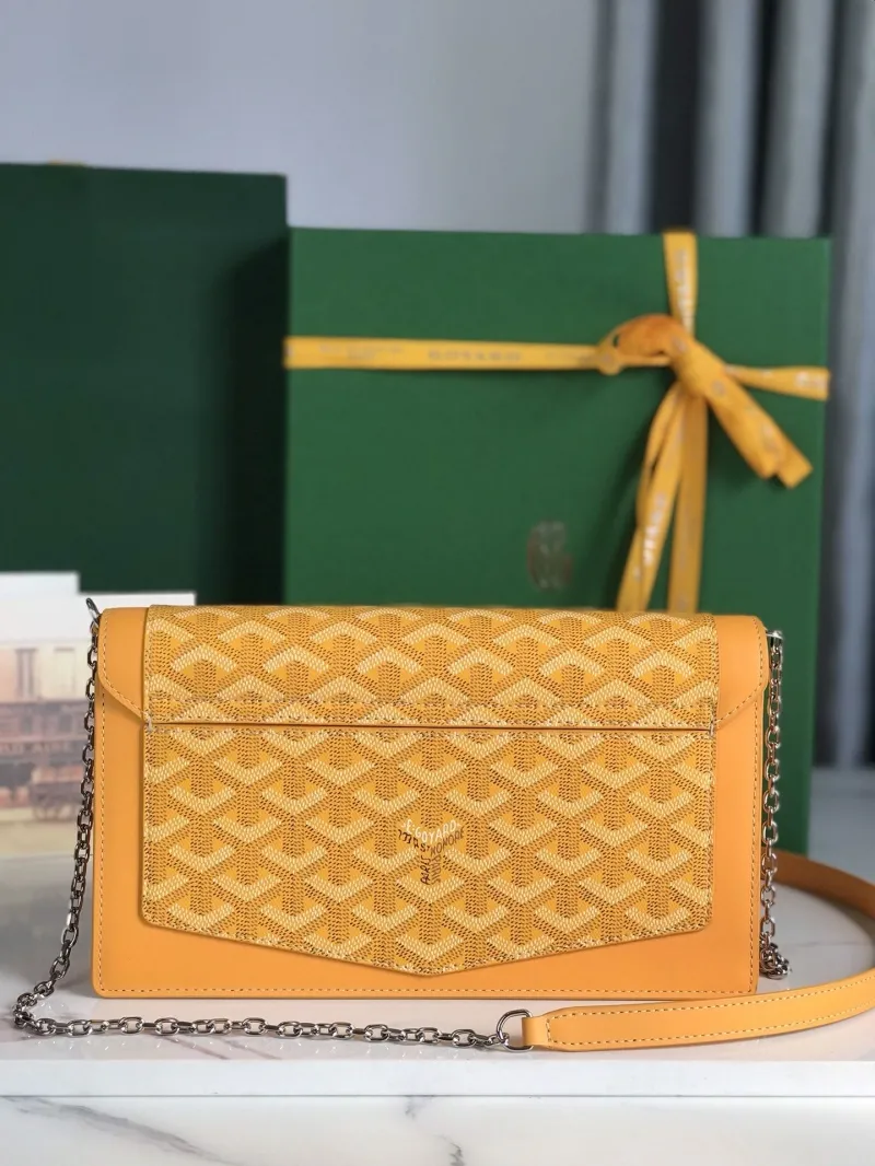 Goyard Yellow Satchel Crossbody Bag 235 - Image 3