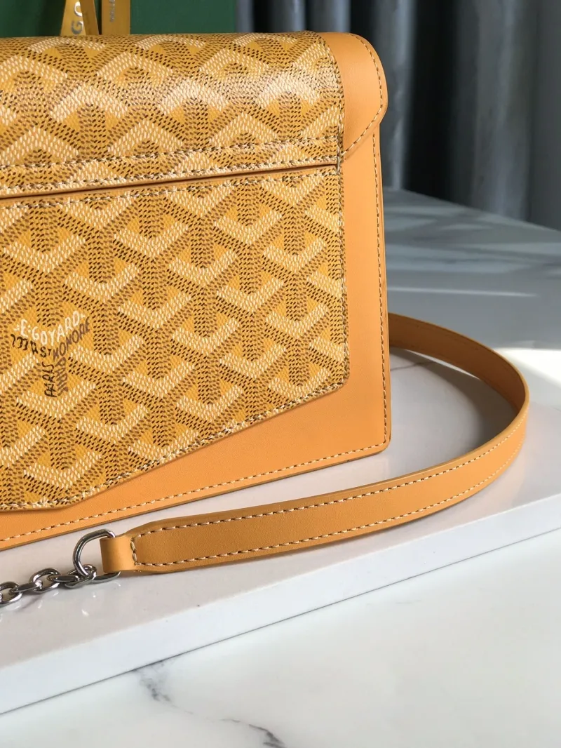 Goyard Yellow Satchel Crossbody Bag 235 - Image 5