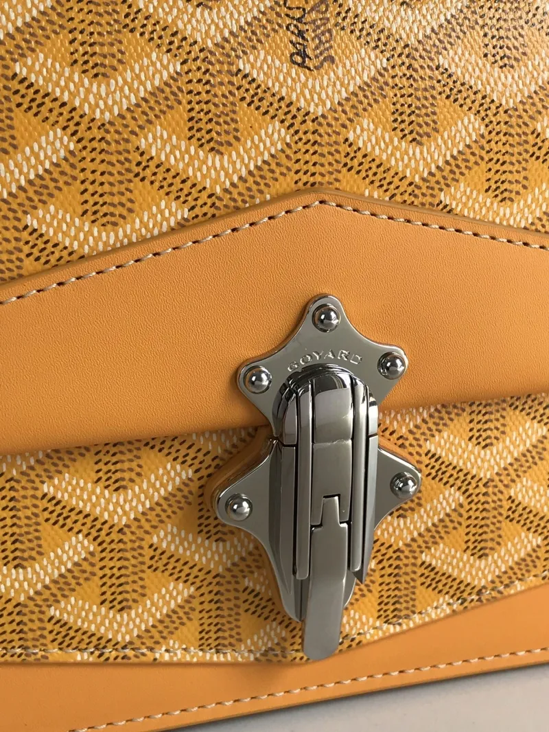 Goyard Yellow Satchel Crossbody Bag 235 - Image 6