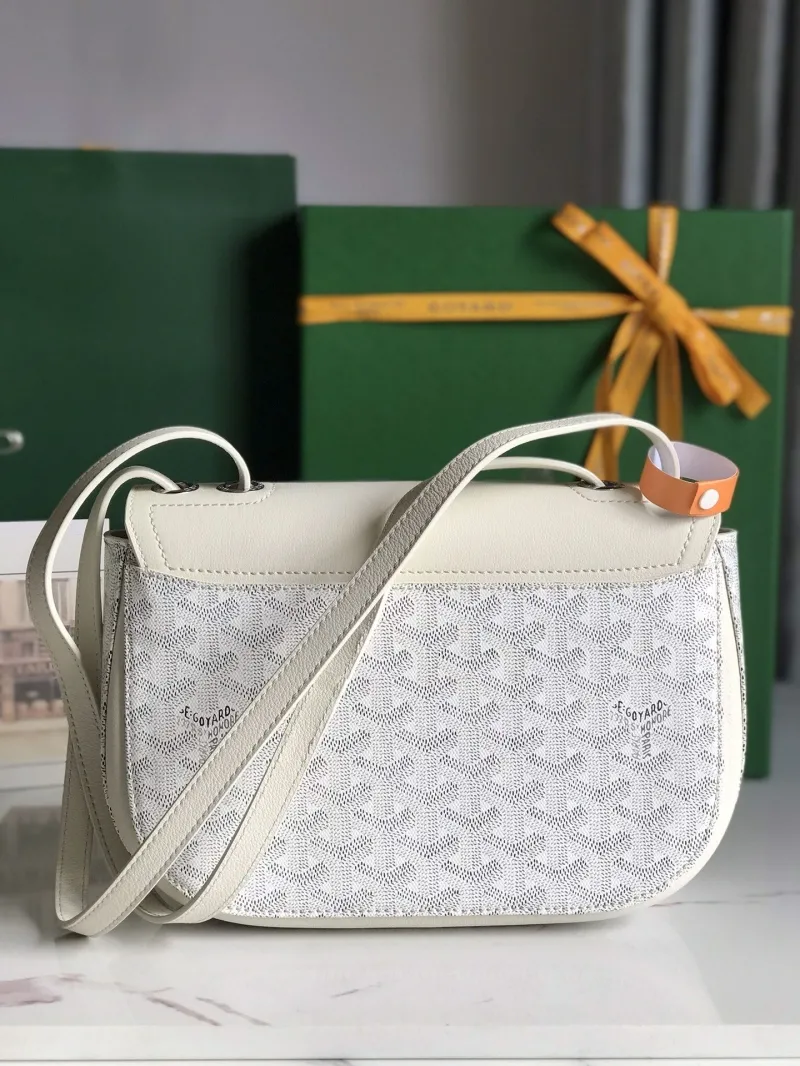 Goyard White Satchel Crossbody Bag - Image 3