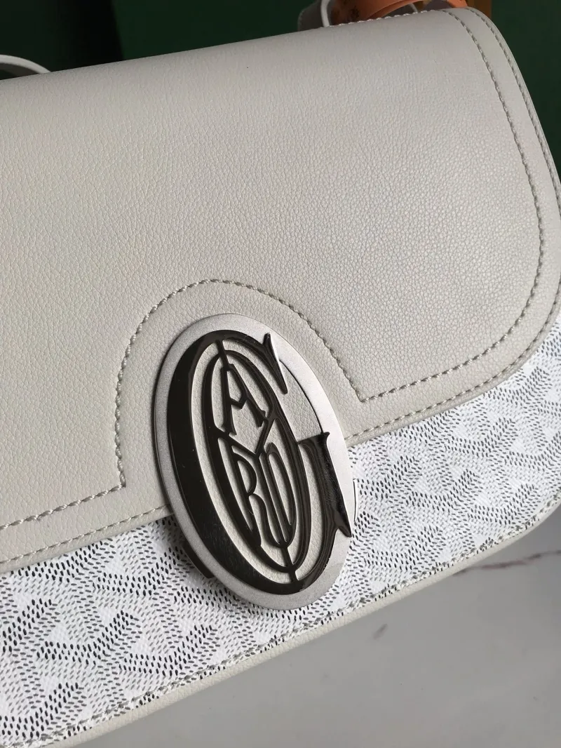 Goyard White Satchel Crossbody Bag - Image 5